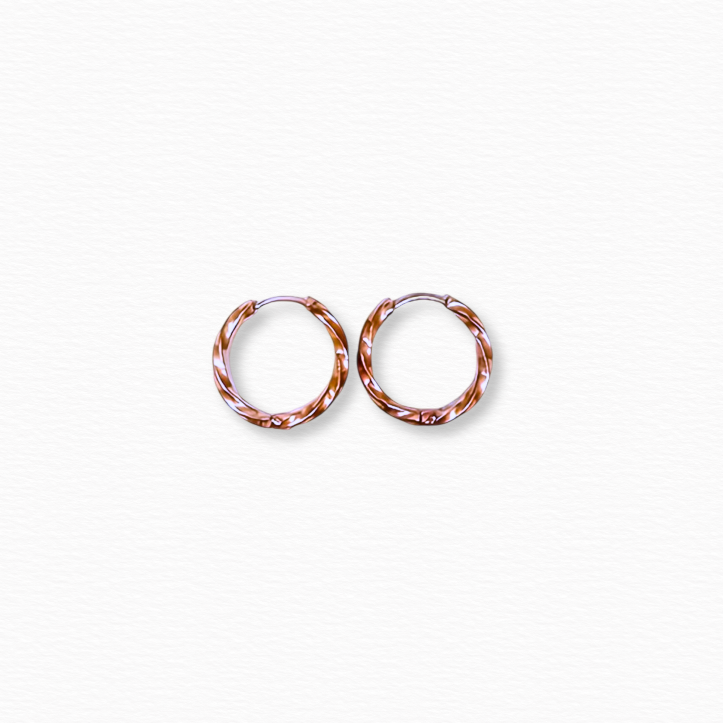 Arete Twist oro rosa
