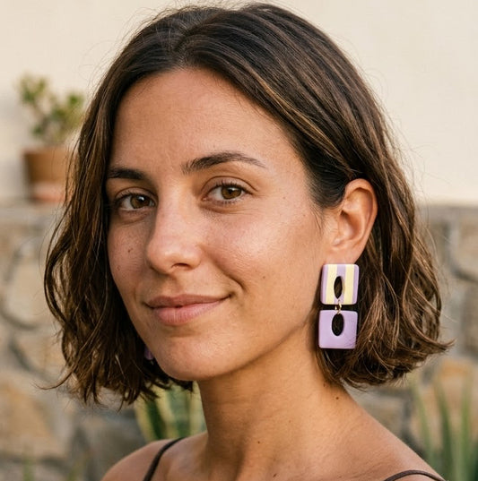 Pendientes IRIA - SUNSET STRIPES