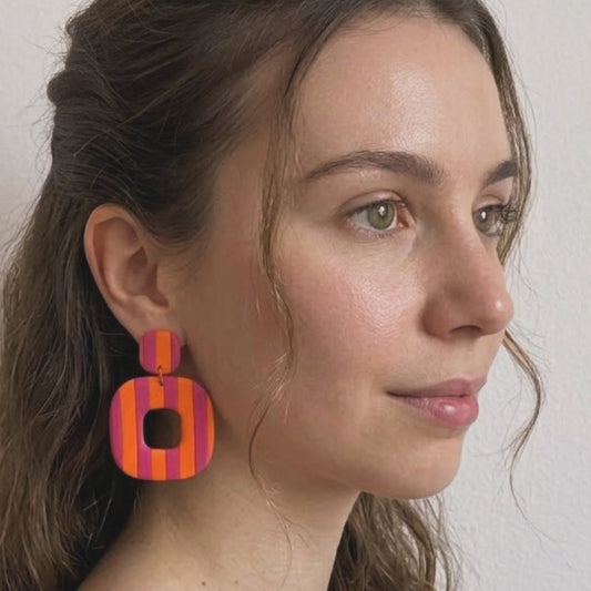 Pendientes ALMA - SUNSET STRIPES